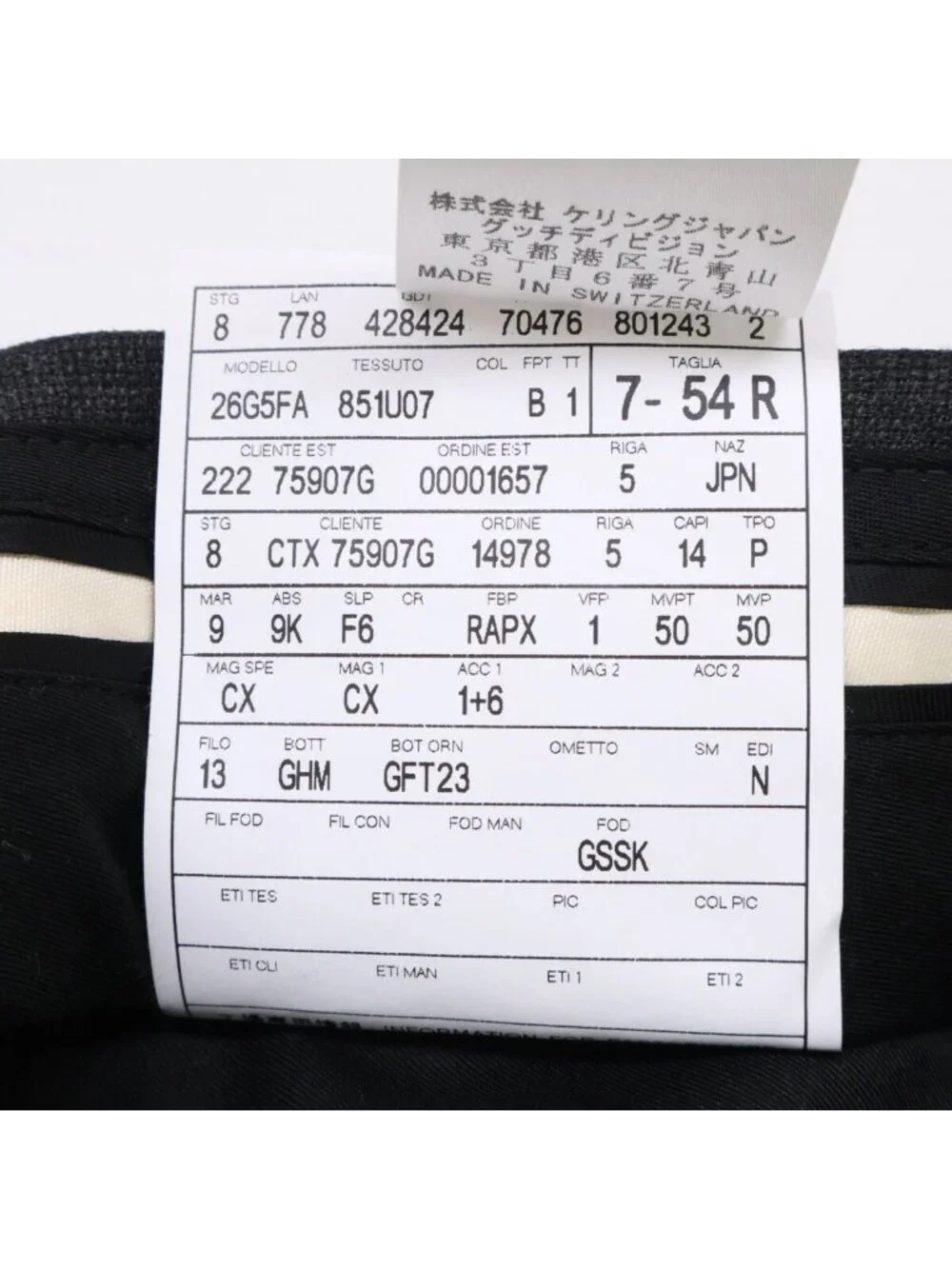 Gucci Wool Double Breasted Suit